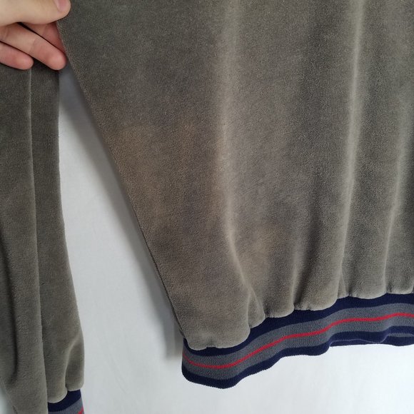 Vintage | Campus Velour V Neck Pullover - Picture 8 of 14